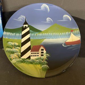 Nautica by Lincolnshire Nautical Collection 10.25" Decorative Lighthouse Dish